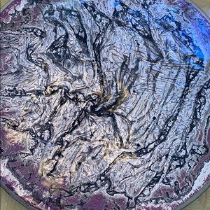 Gorgeous hand made glass lazy Susan